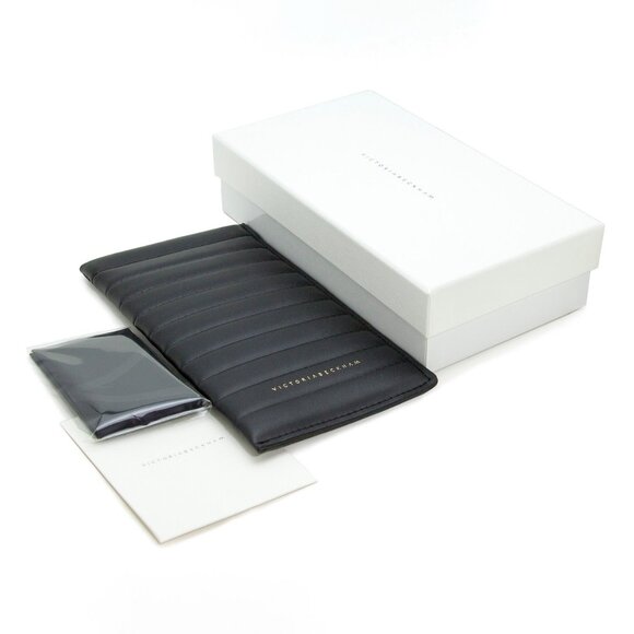 Victoria Beckham Modified Rectangle Sunglasses VB145S 001 Black 55mm 145 - Picture 3 of 3